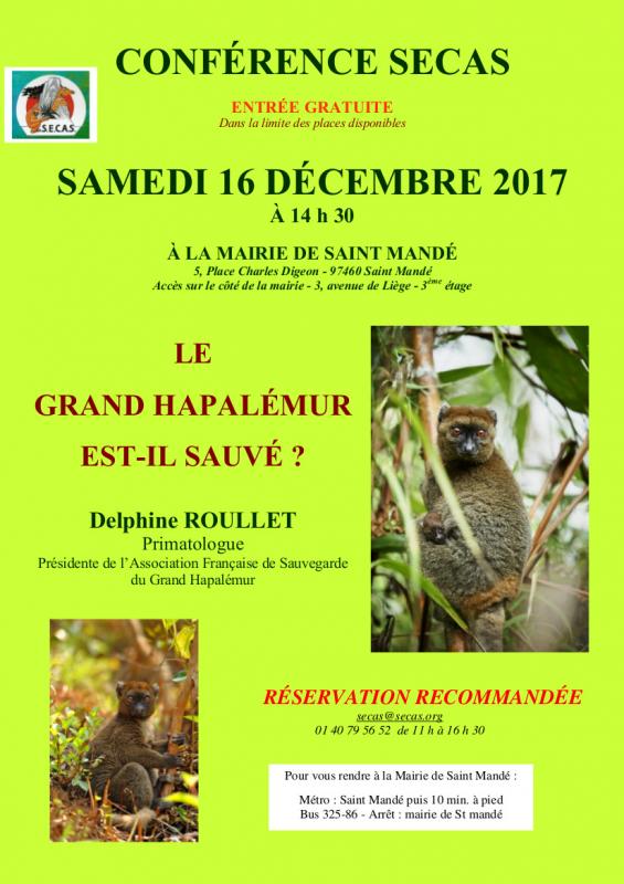 Affiche conference delphine dece 2017