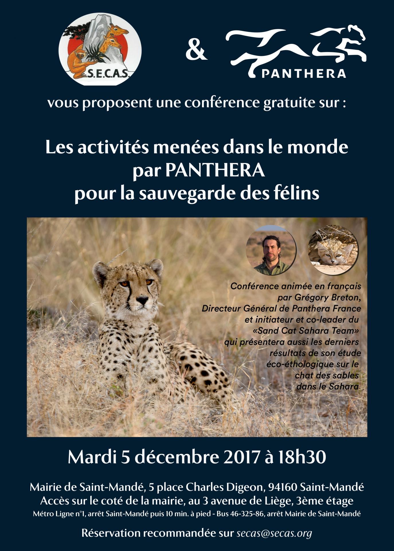 Affiche conference panthera