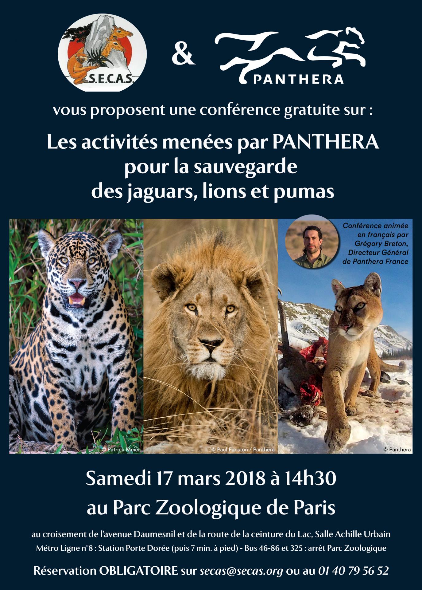 Affiche intervention panthera mars 2018 bulletin secas