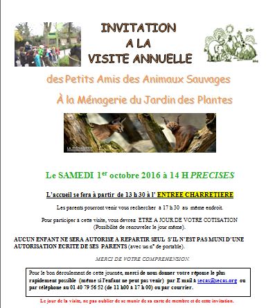 Visite enfants 1er octobre 2016